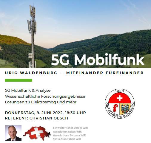 9. JUNI 2022 Vortrag 5G neue Mobilfunktechnologie