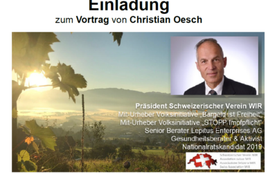 St. Gallen 18. Juli 2022 Krisenvorsorge Vortrag von Christian Oesch