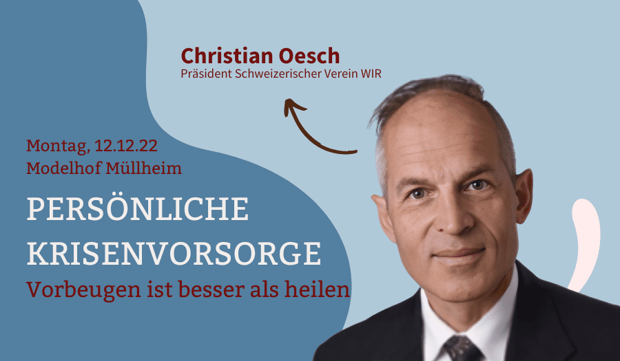 Persönliche Krisenvorsorge – Vorbeugen ist besser als heilen – 12. Dezember 22