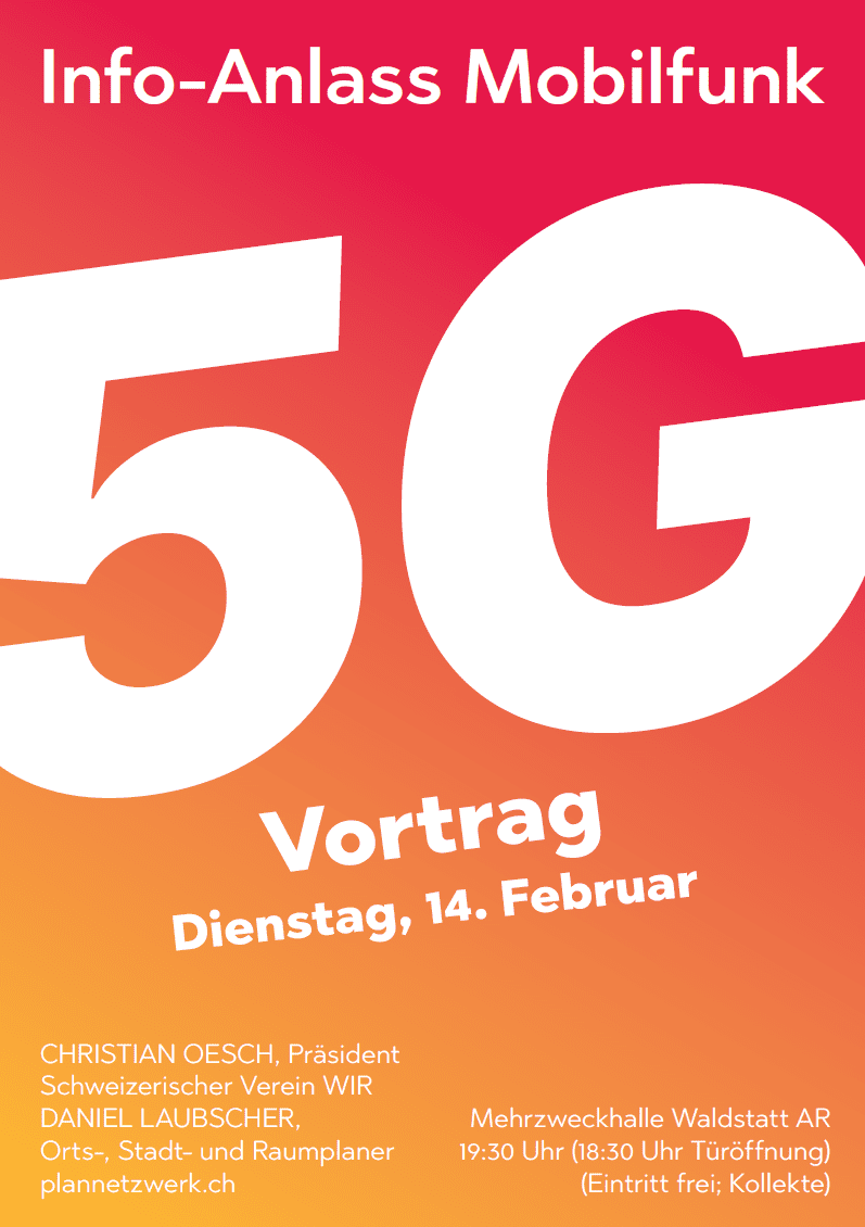 Waldstatt – Vortrag über 5G – 14. Februar 2023