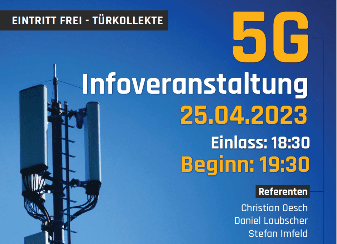 25.4.23 in Alpnach Dorf – Infoveranstaltung 5G