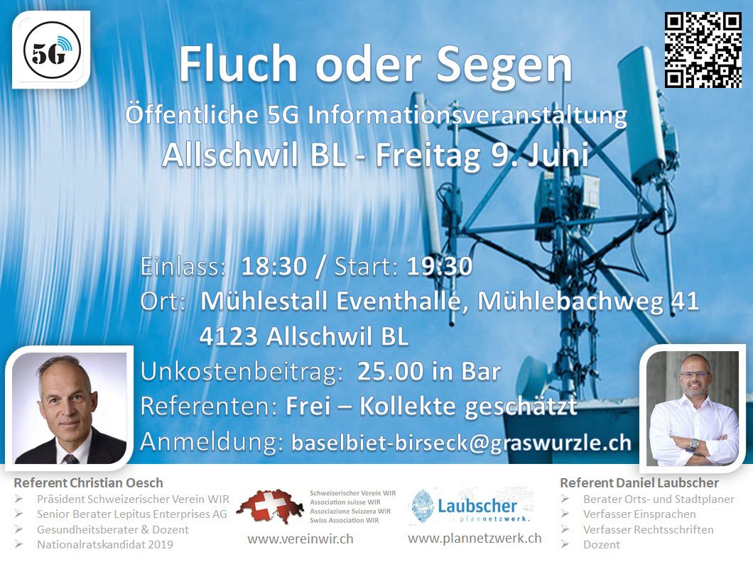 09.06.23 in Allschwil BL – 5G Informationsveranstaltung