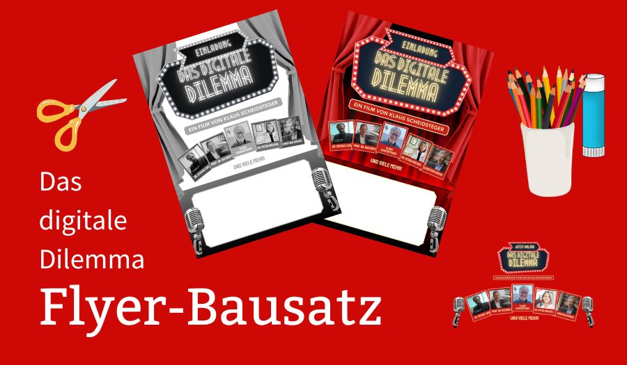 Bausatz für Flyer zum Dokumentarfilm „Das digitale Dilemma“