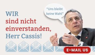 Wir sind NICHT einverstanden, Herr Cassis