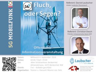 Beckenried, 4.9.2024 - 5G Mobilfunk Informationsveranstaltung