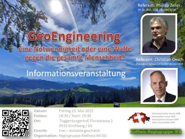 23. Mai 2025 - Spezial Informationsanlass: GeoEngineering