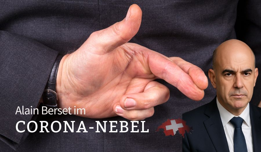 Alain Berset im Corona-Nebel
