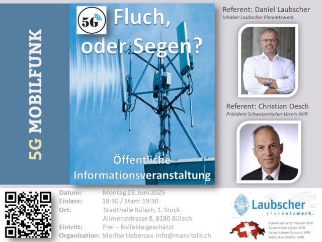 5G Mobilfunk - Vortrag in Bülach am 23. Juni 2025