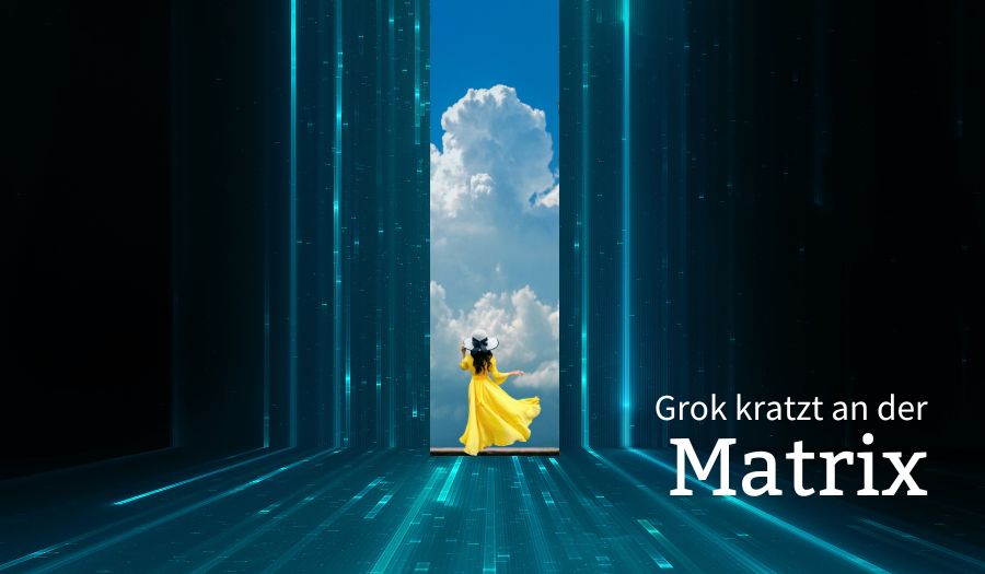 Grok kratzt an der Matrix – Ein Gedanken-Yoga jenseits der Komfortzone