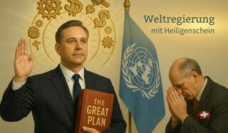 Weltregierung mit Heiligenschein