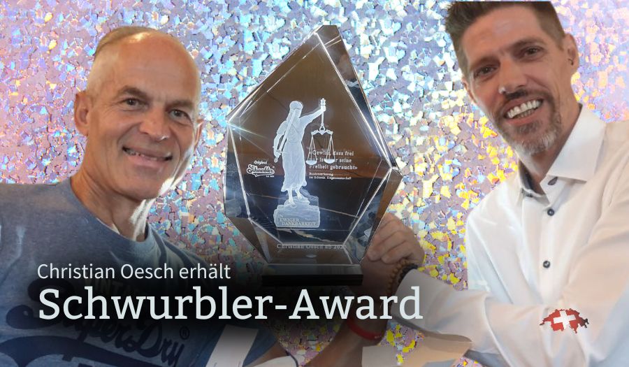 🏆 Schwurbler-Award für Christian Oesch