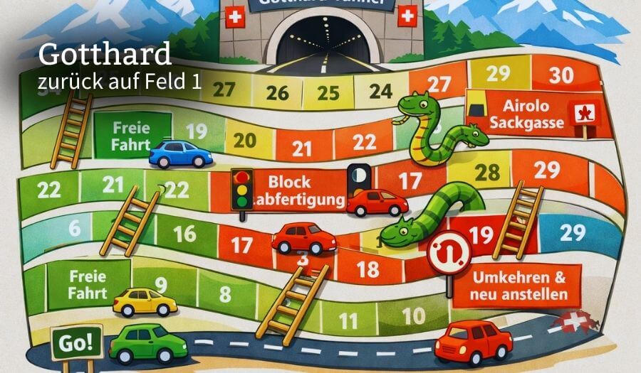 Der Klimawandel ist angeblich menschengemacht, die Staus vor dem Gotthard sind es ganz sicher