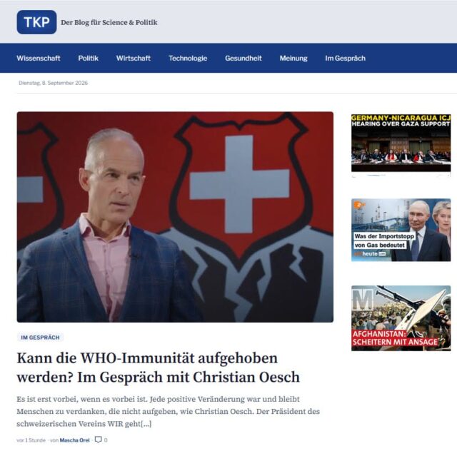 Bericht auf TKP am 8.9.26